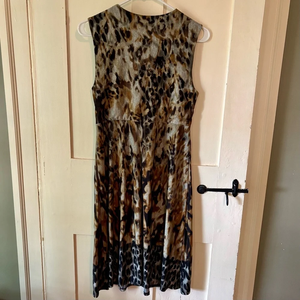 Emma & Michele Animal Print Midi Dress - Picture 2 of 5
